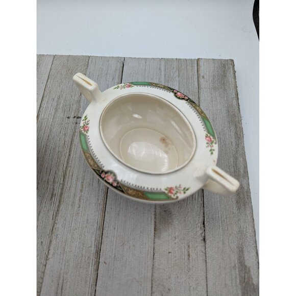 Vintage Homer Laughlin Creamer & Sugar Bowl Neville Pattern L41N8 - Picture 2 of 9